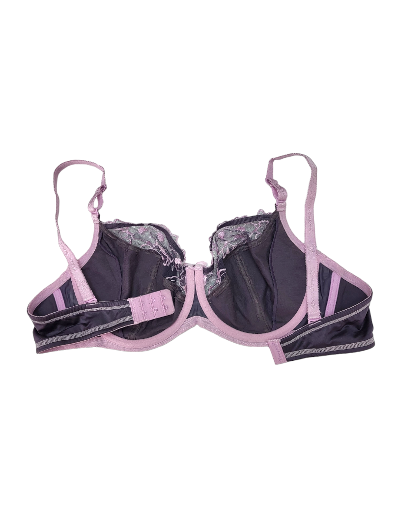 Biustonosz miękki na fiszbinach fioletowy