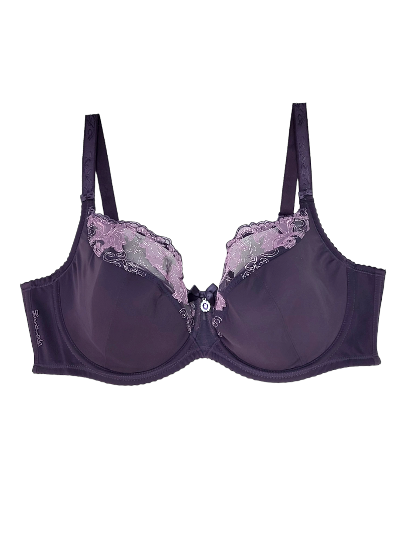 Biustonosz półusztywniany na fiszbinach fioletowy – Lanny Mode