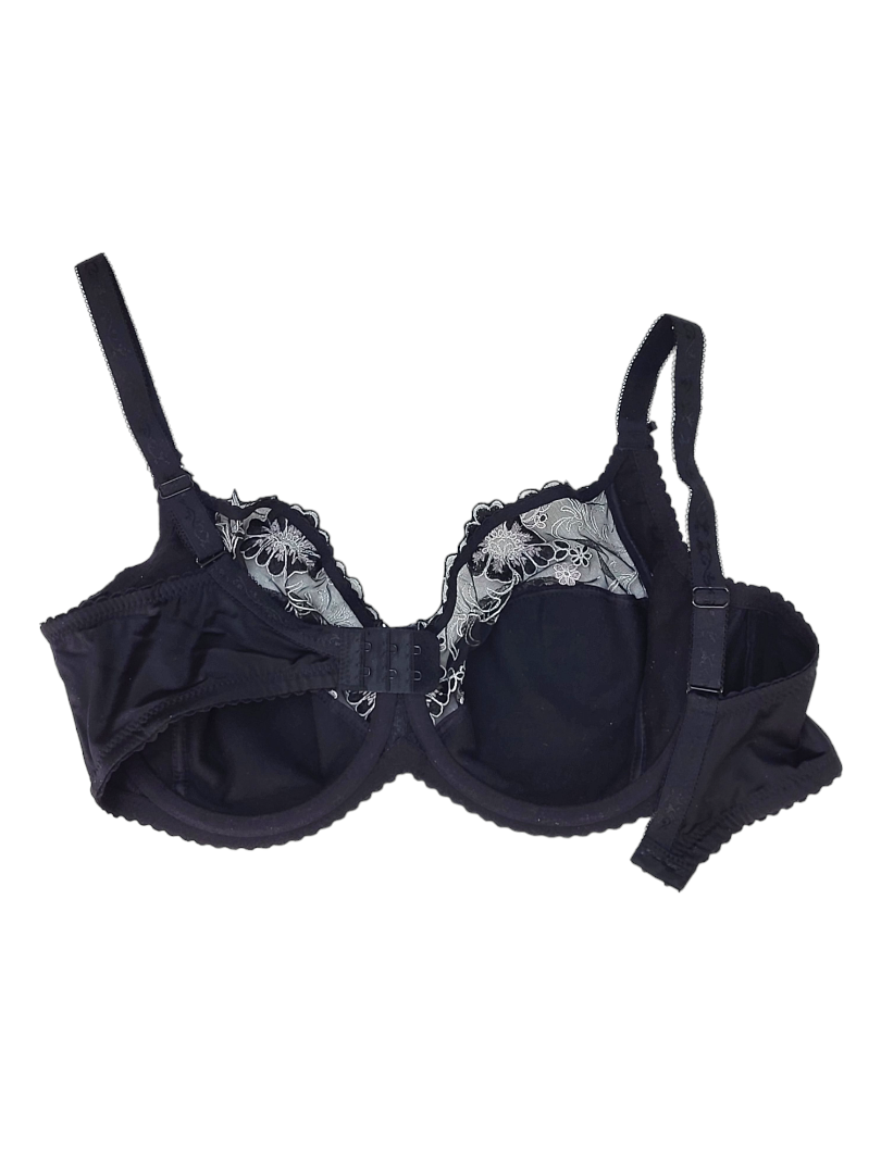 Biustonosz miękki na fiszbinach czarny