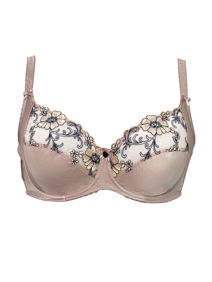 Biustonosz miękki na fiszbinach różowy zmierzch