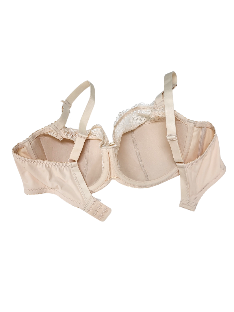 Biustonosz półusztywniany na fiszbinach beżowy - Lanny Mode