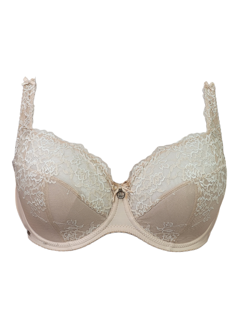 Biustonosz półusztywniany na fiszbinach beżowy