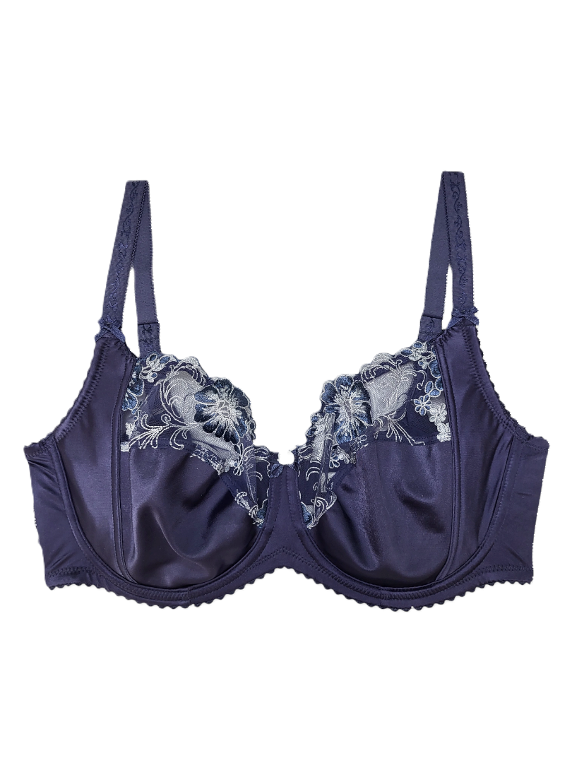 Biustonosz miękki na fiszbinach granatowy – Lanny Mode