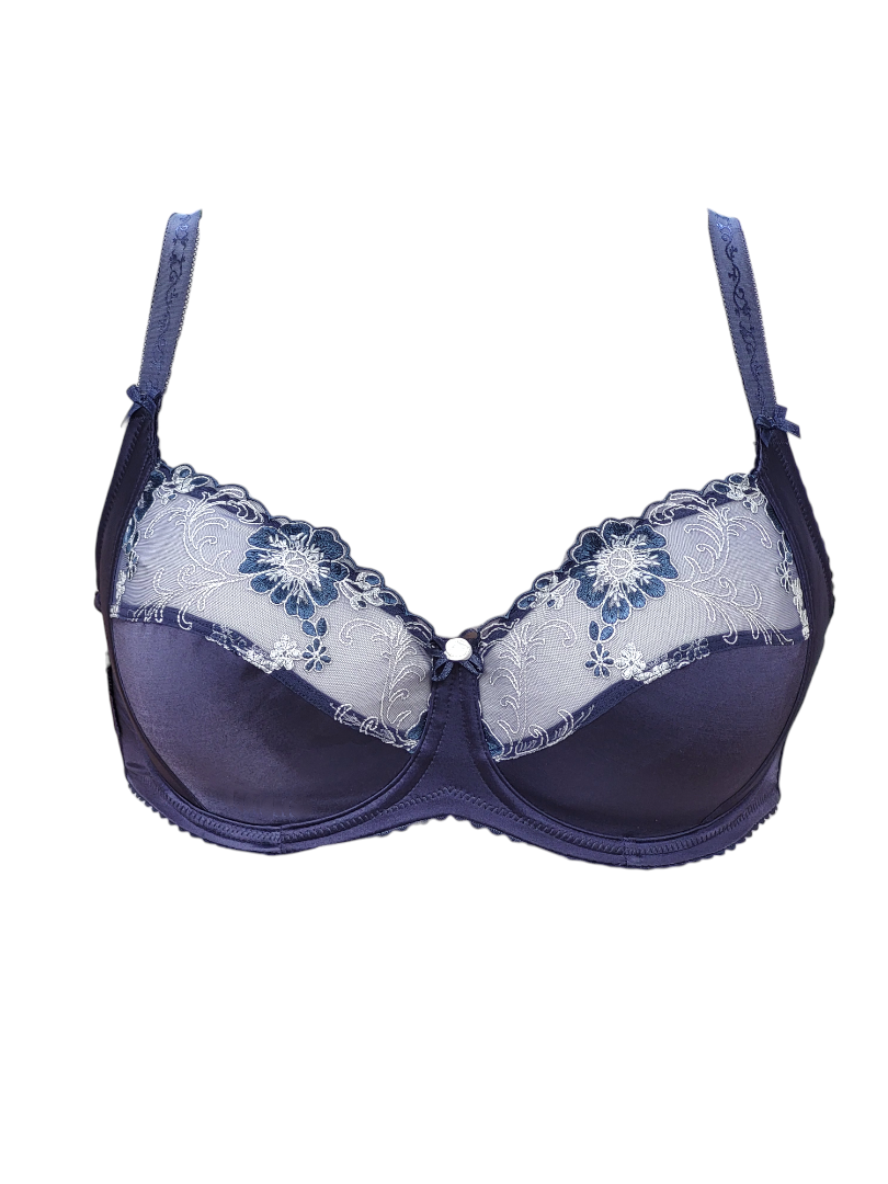 Biustonosz miękki na fiszbinach granatowy – Lanny Mode