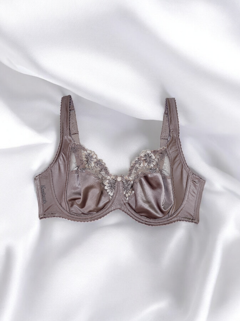 Biustonosz miękki na fiszbinach, różany brąz – Lanny Mode