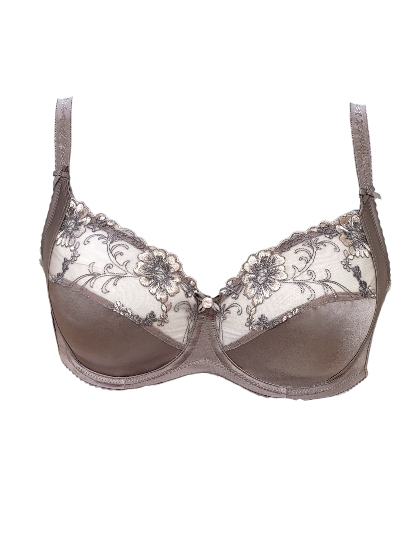 Biustonosz miękki na fiszbinach, różany brąz – Lanny Mode