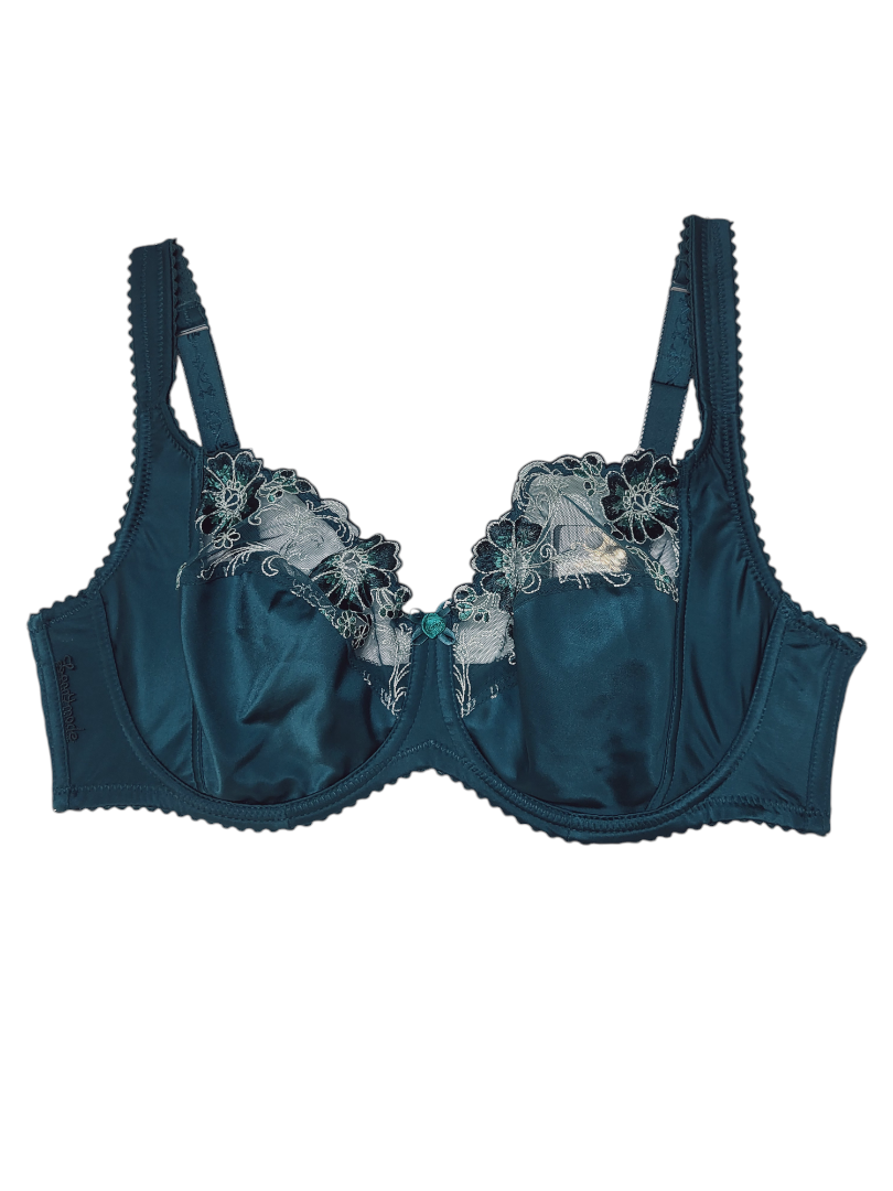 Biustonosz miękki na fiszbinach zielony – Lanny Mode