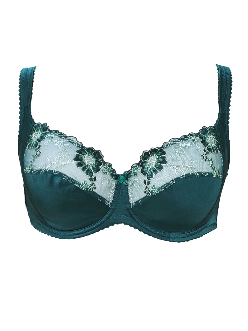 Biustonosz miękki na fiszbinach zielony – Lanny Mode