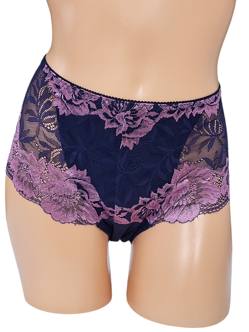 Majtki Damskie Granatowe z fioletowym – Fulina751