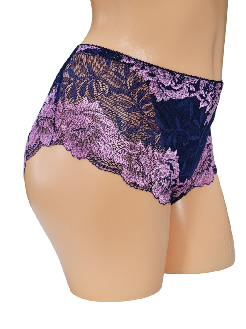 Majtki Damskie Granatowe z fioletowym – Fulina751