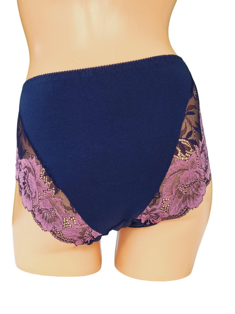 Majtki Damskie Granatowe z fioletowym – Fulina751