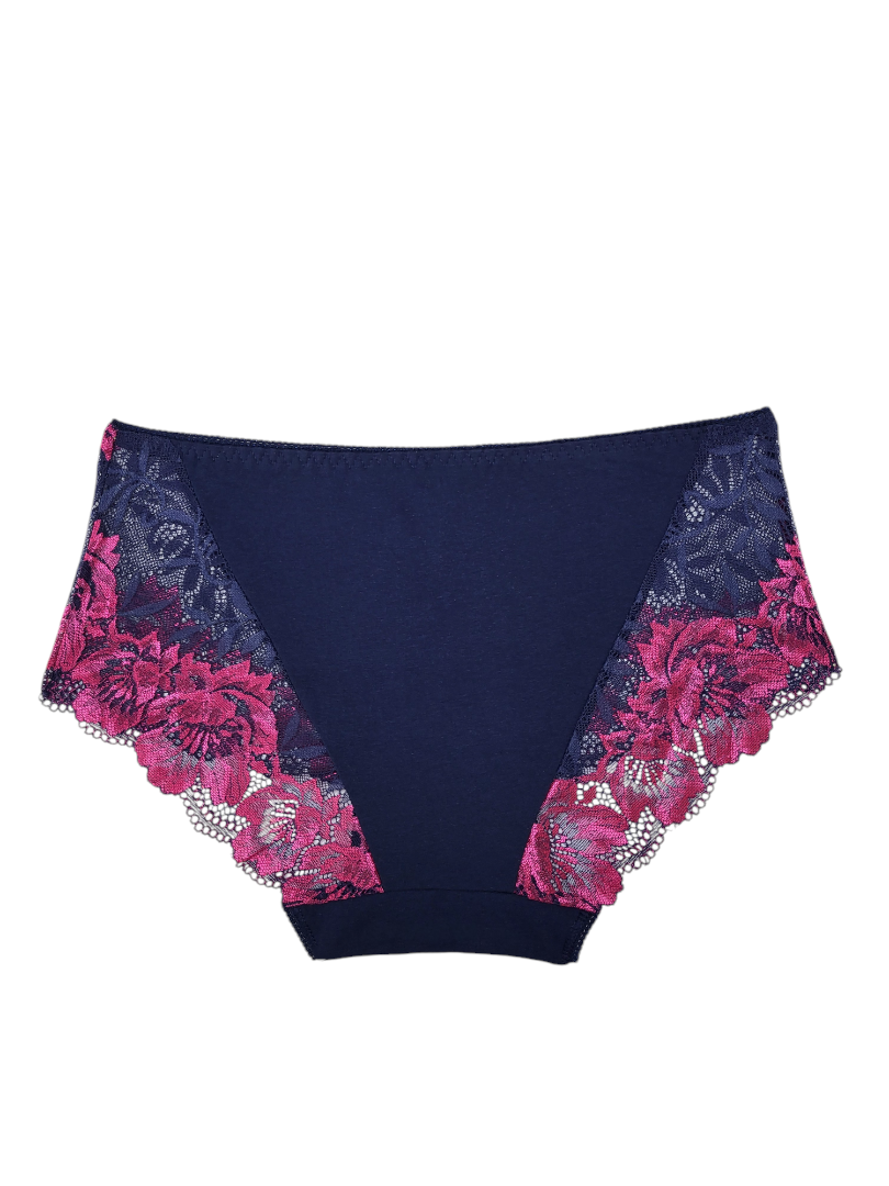 Majtki Damskie Granatowe z różem – Fulina751