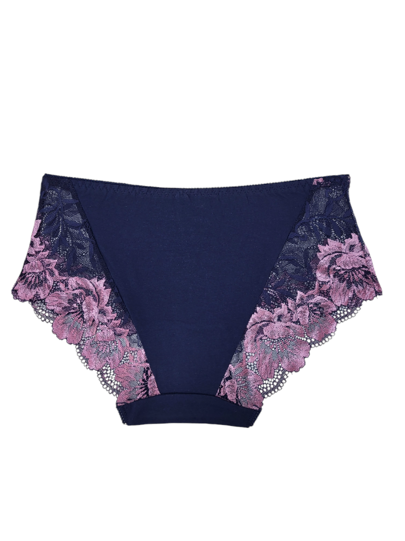 Majtki Damskie Granatowe z fioletowym – Fulina751