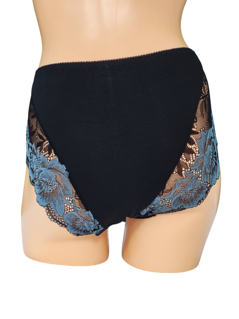 Majtki Damskie Czarne z morskim – Fulina751