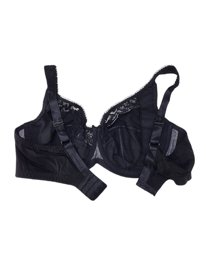 Biustonosz Miękki na Fiszbinach czarny z białym – Lanny Mode