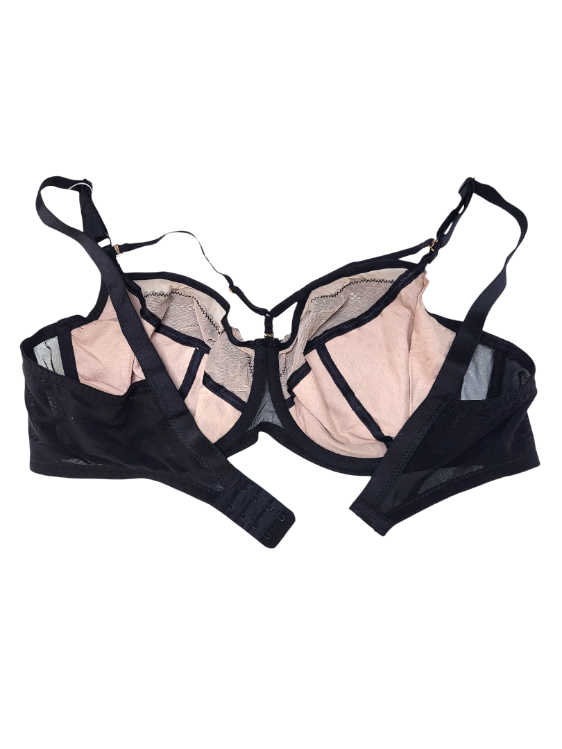 Biustonosz Miękki na Fiszbinach z odpinanymi strapsami, czarny - Lanny Mode