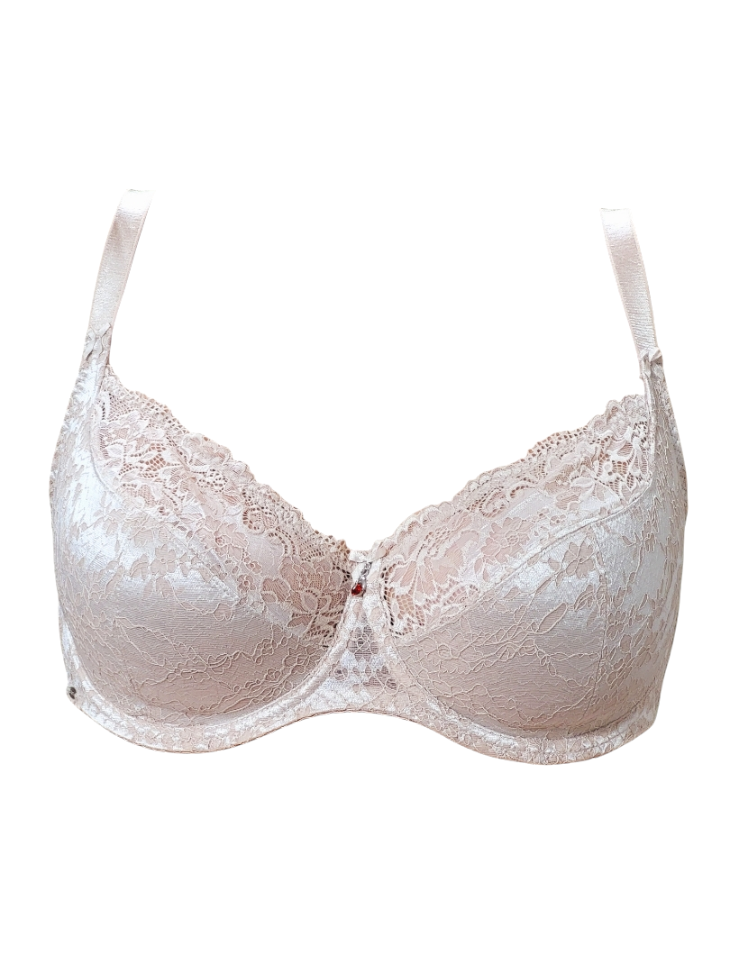 Biustonosz nieusztywniany na fiszbinach w kolorze beżowym - Lanny Mode