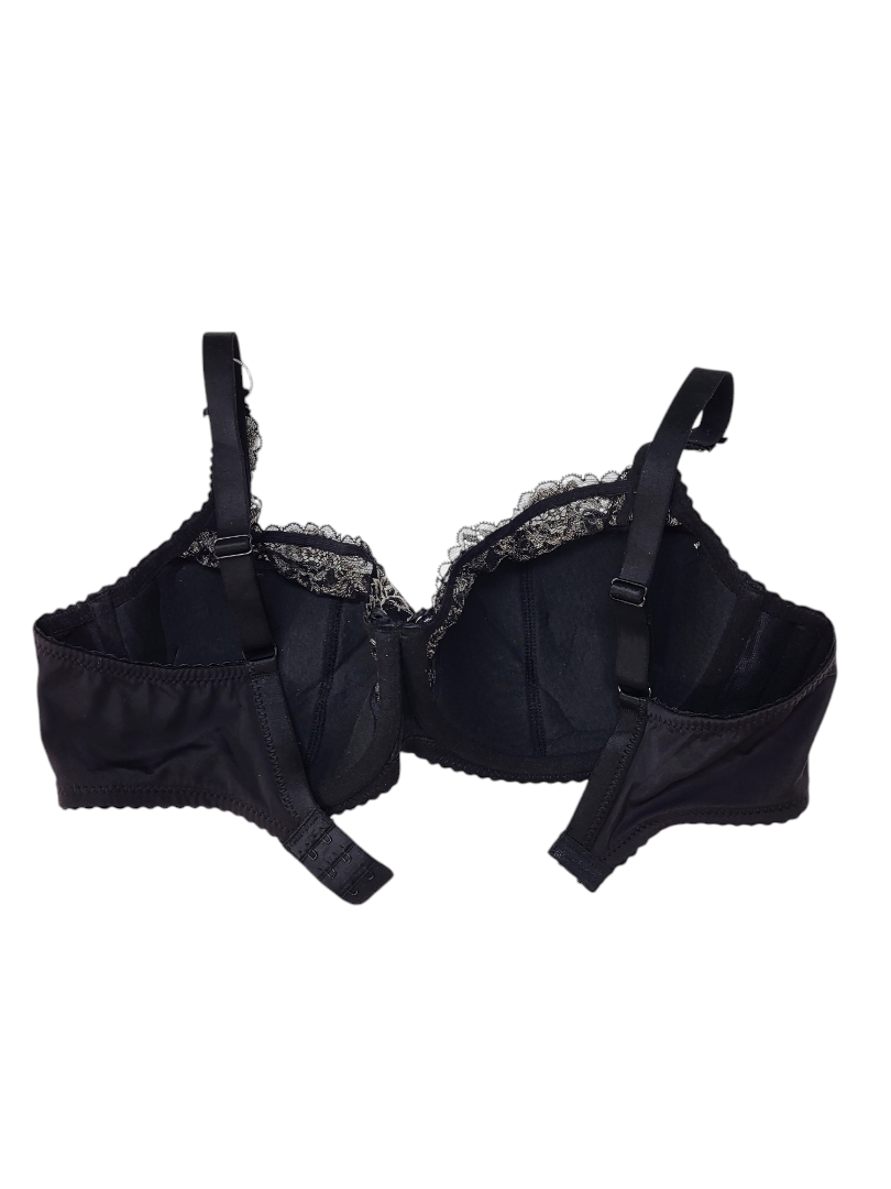 Biustonosz półusztywniany na fiszbinach czarny/beż – Lanny Mode