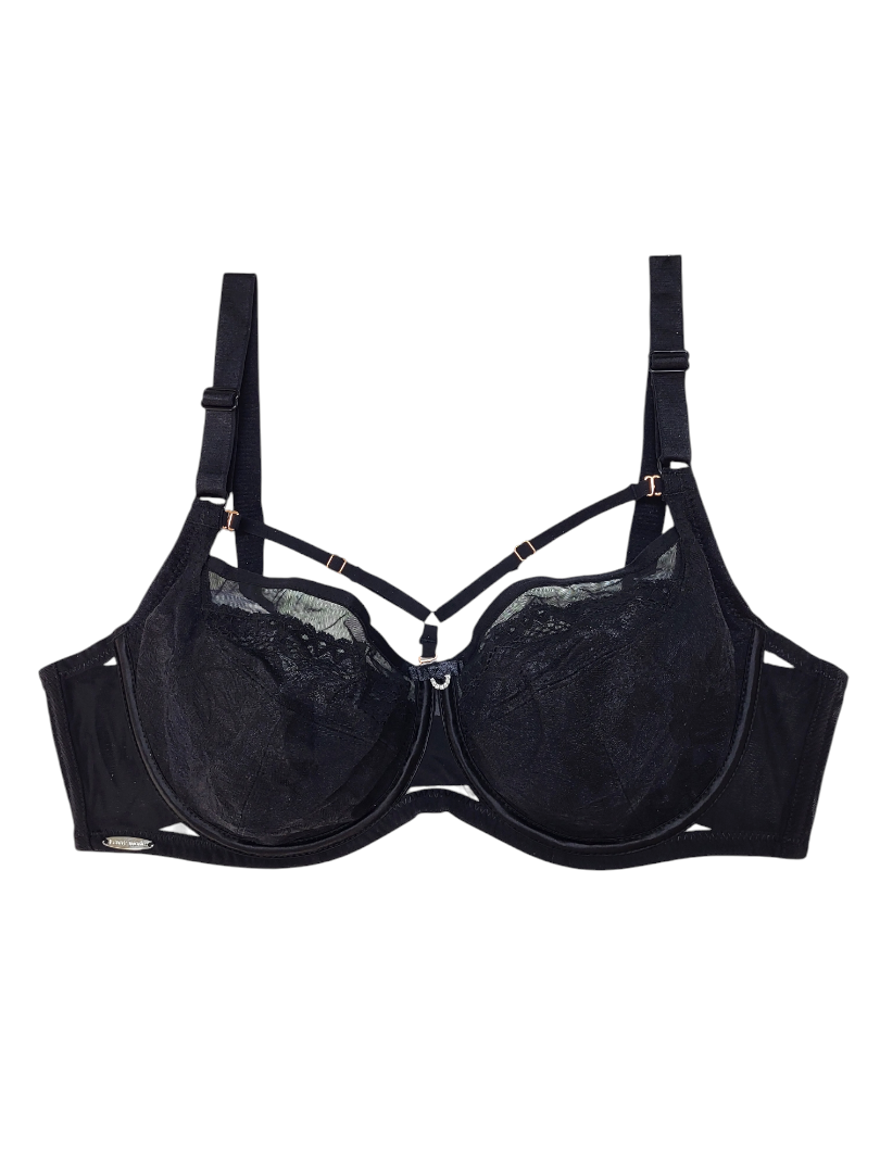 Biustonosz Miękki na Fiszbinach z odpinanymi strapsami, czarny – Lanny Mode