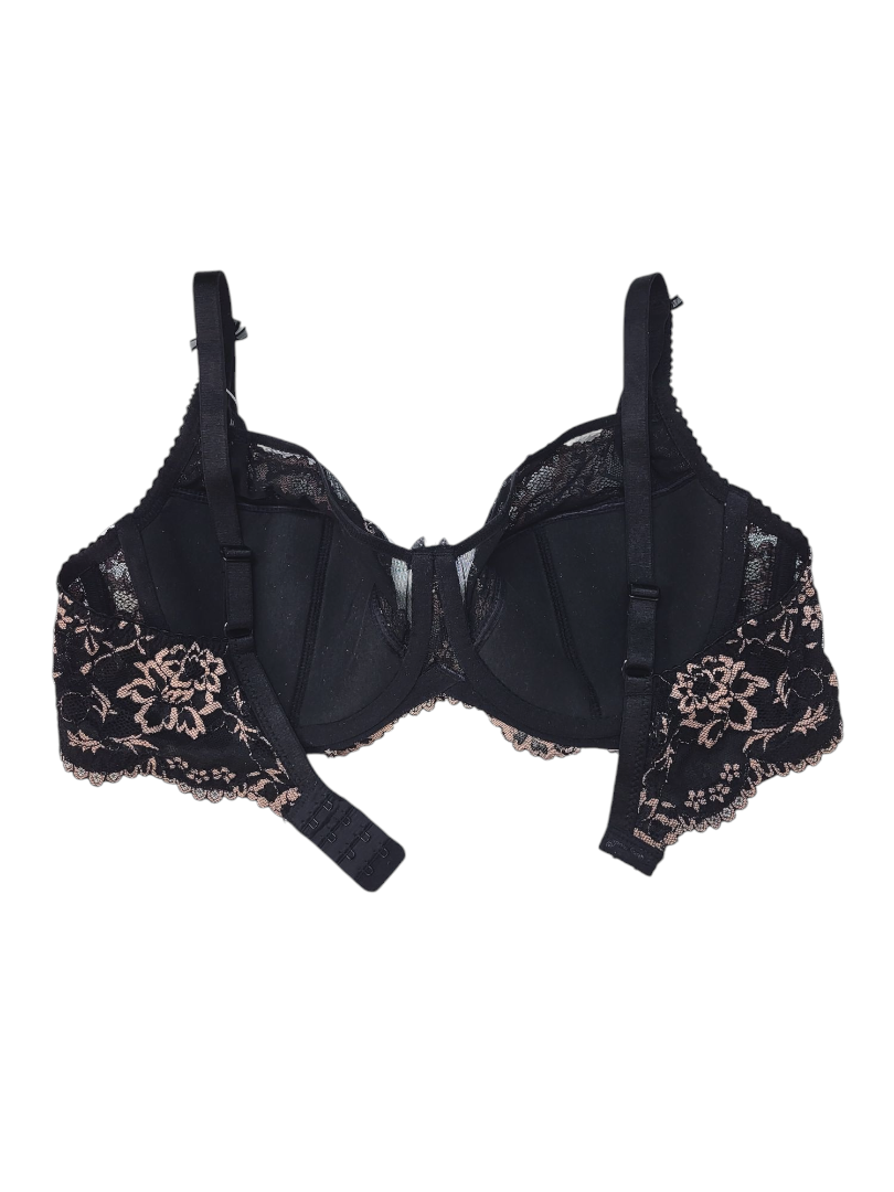 Biustonosz Półusztywniany czarno beżowy - Lanny Mode