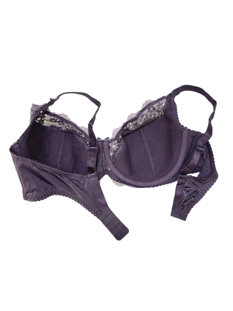 Fioletowy biustonosz półusztywniany Lanny Mode - Komfort i elegancja