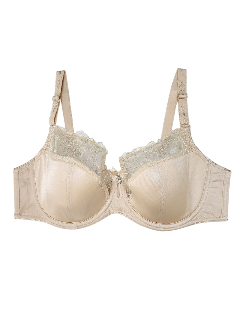 Biustonosz półusztywniany na fiszbinach beżowy – Lanny Mode