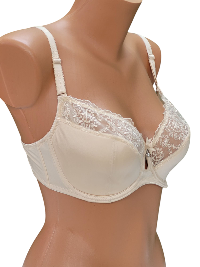 Biustonosz półusztywniany na fiszbinach beżowy – Lanny Mode