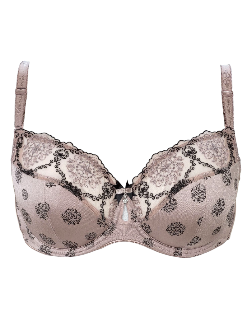 Biustonosz półusztywniany na fiszbinach cappuccino – Lanny Mode