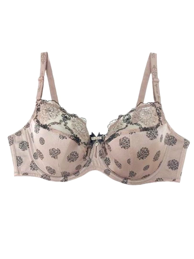 Biustonosz półusztywniany na fiszbinach cappuccino – Lanny Mode