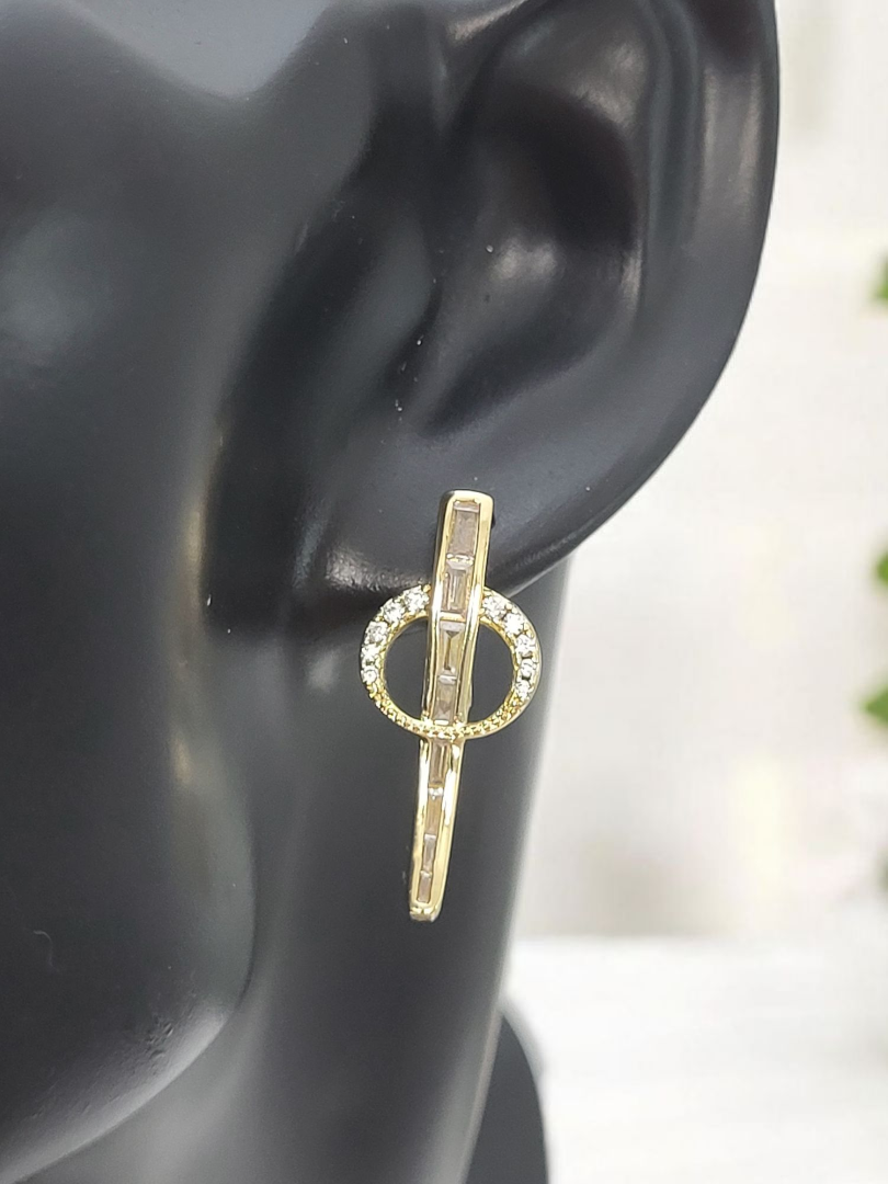 Kolczyki Pozłacane z Cyrkoniami KO-011 Milan