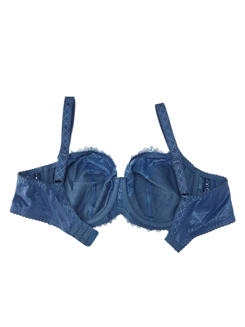 Biustonosz miękki na fiszbinach niebieski Lanny Mode