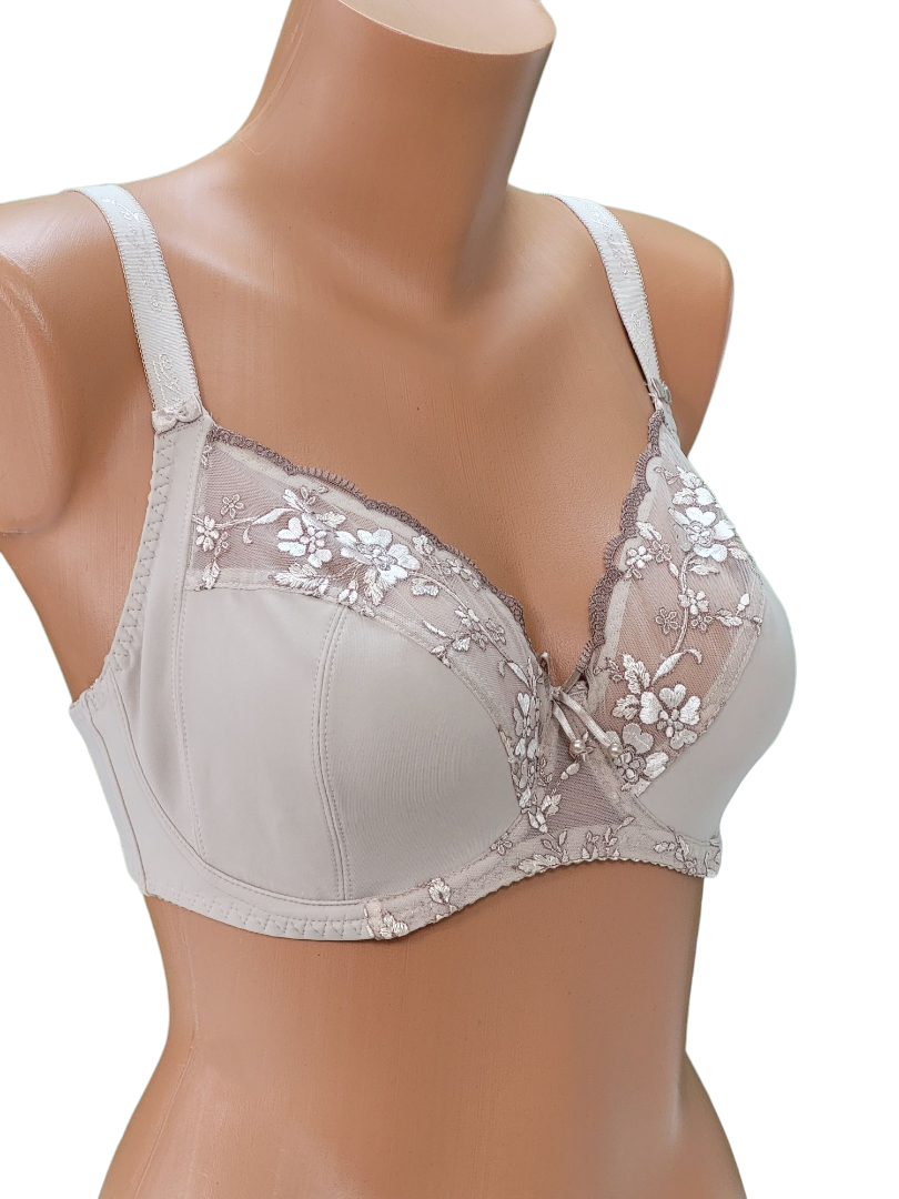 Biustonosz miękki beżowy z fiszbinami – Anfen