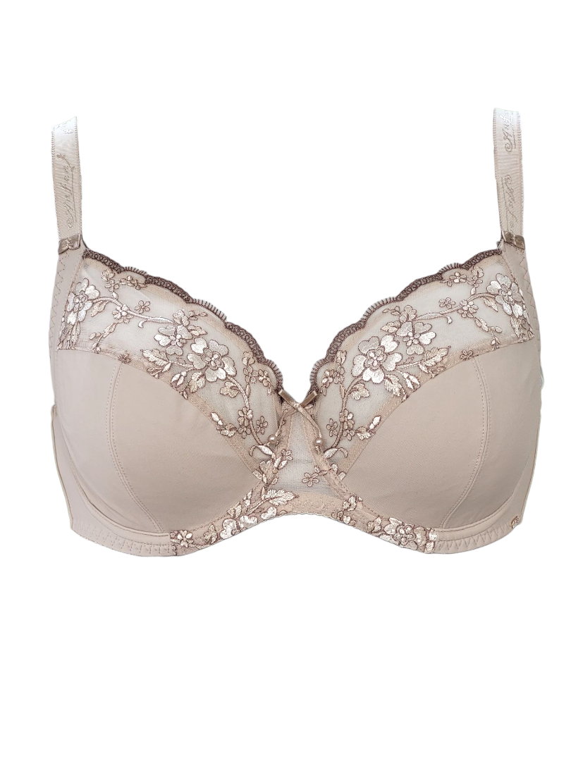 Biustonosz miękki beżowy z fiszbinami – Anfen