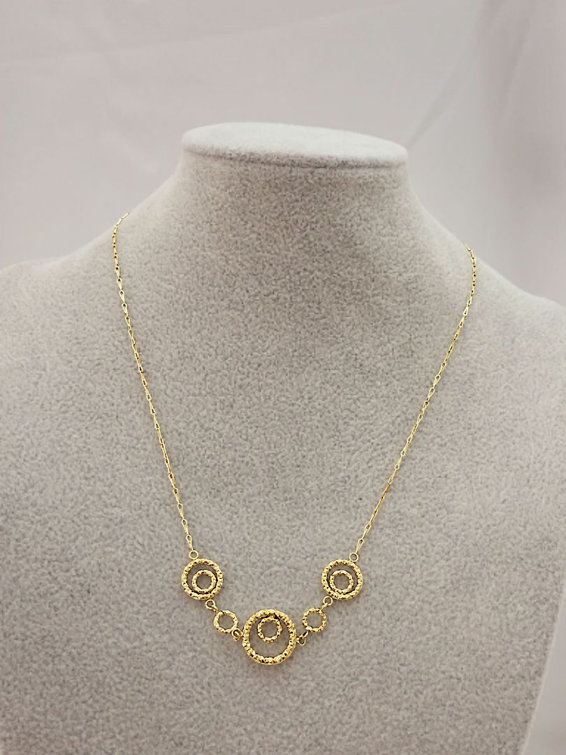 Naszyjnik Stal Chirurgiczna Pozłacany Bardzo Delikatny Łańcuszek – Blueberry