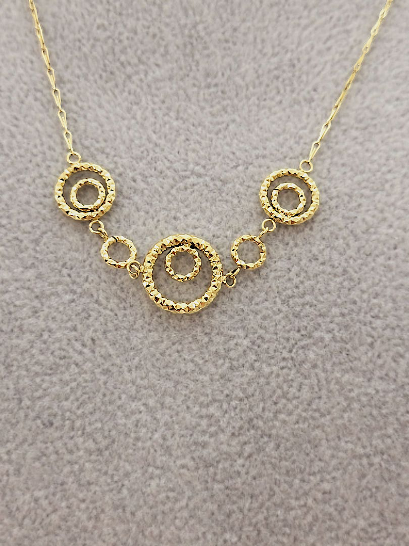 Naszyjnik Stal Chirurgiczna Pozłacany Bardzo Delikatny Łańcuszek