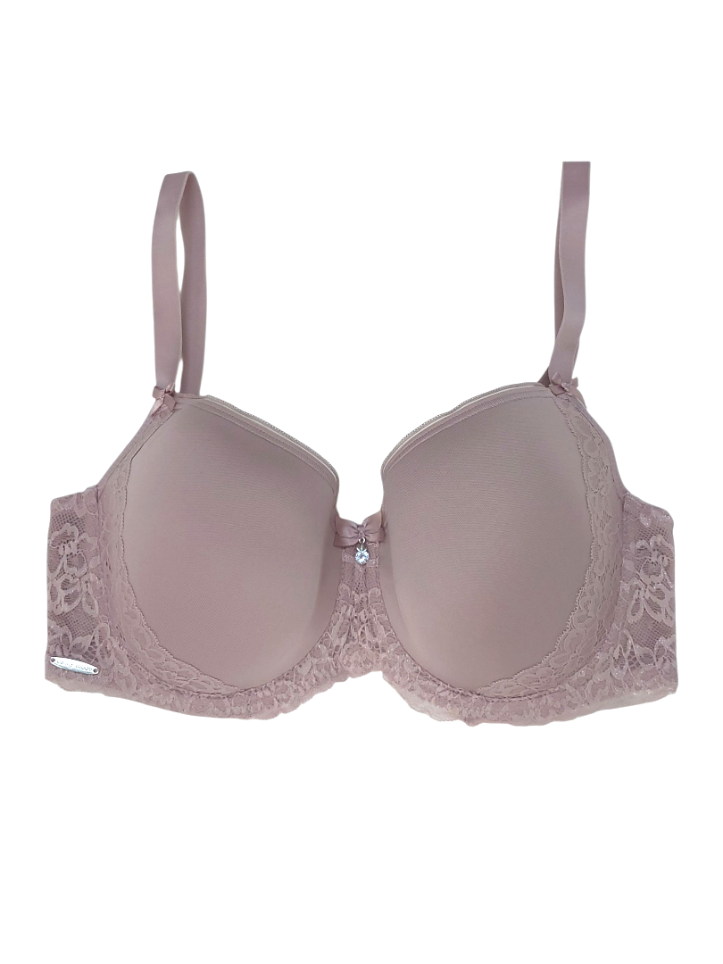 Biustonosz z fiszbinami w kolorze pudrowego różu – model Lanny Mode.