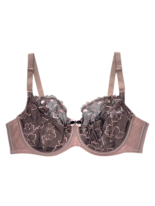 Biustonosz miękki na fiszbinach w odcieniu kawowym – Lanny Mode