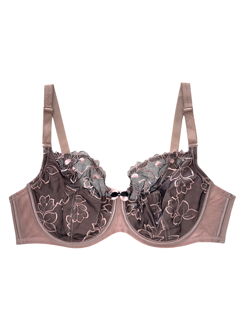 Biustonosz miękki na fiszbinach w odcieniu kawowym – Lanny Mode