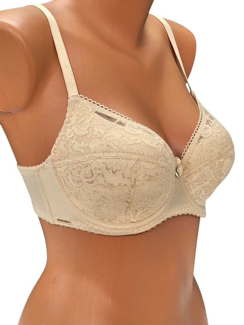 beżowy stanik półusztywniany