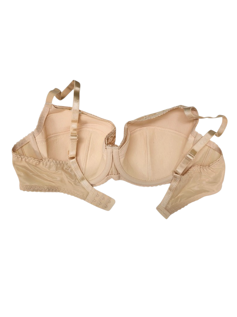 biustosz półusztywniany w kolorze beżowym