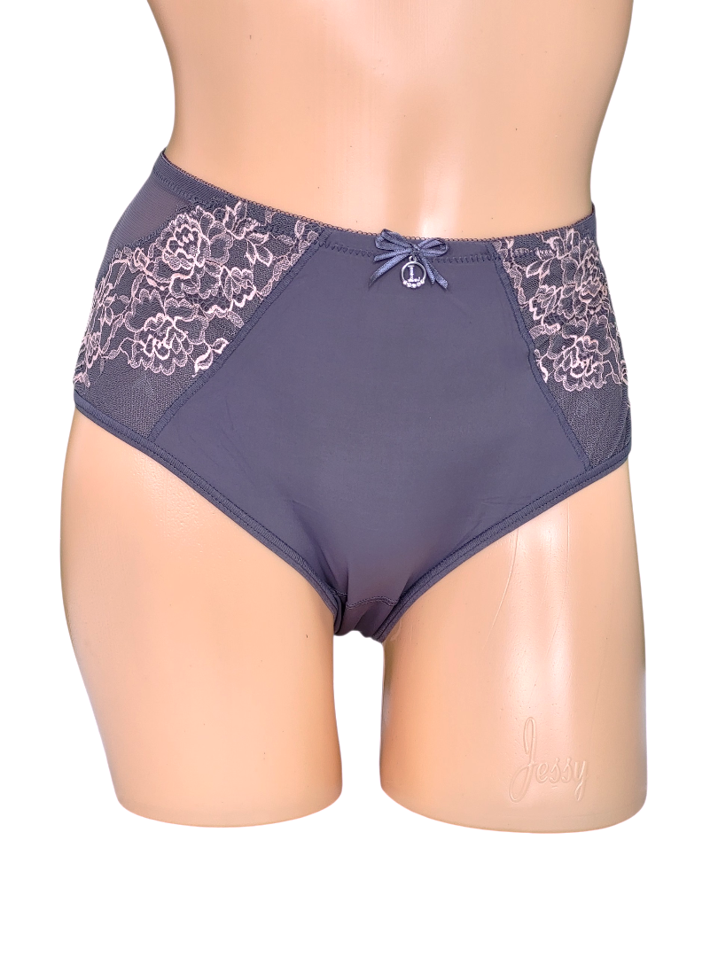 Majtki damskie fioletowe z koronką Lanny Mode