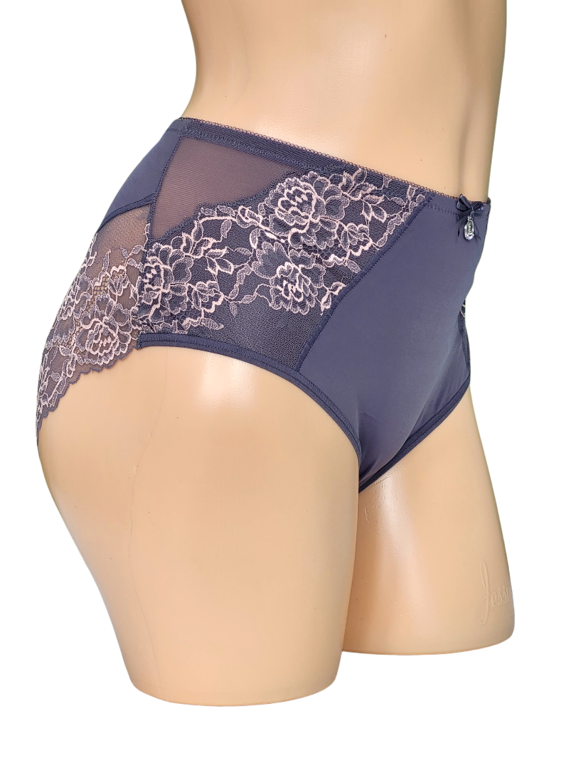 Majtki damskie fioletowe eleganckie